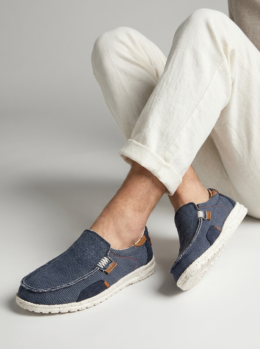 Southport | Herre Canvas Loafers Med Slip-On Design