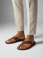 Sebastian | Læder Flip-Flops Til Mænd Med Komfortsål