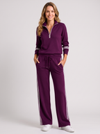 Serena | Women's Two-Piece Set with Stripe Details