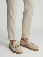 Lucien | Loafers i Ruskind med Kvaster til Herre