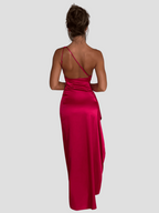 Alessia | One-Shoulder Satin Kjole