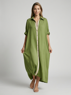 Serena | Long Shirt Dress with Relaxed Fit