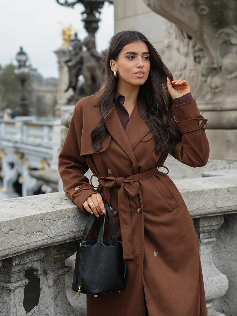 Amara|Borsa a Secchiello in Pelle di Lusso Donna