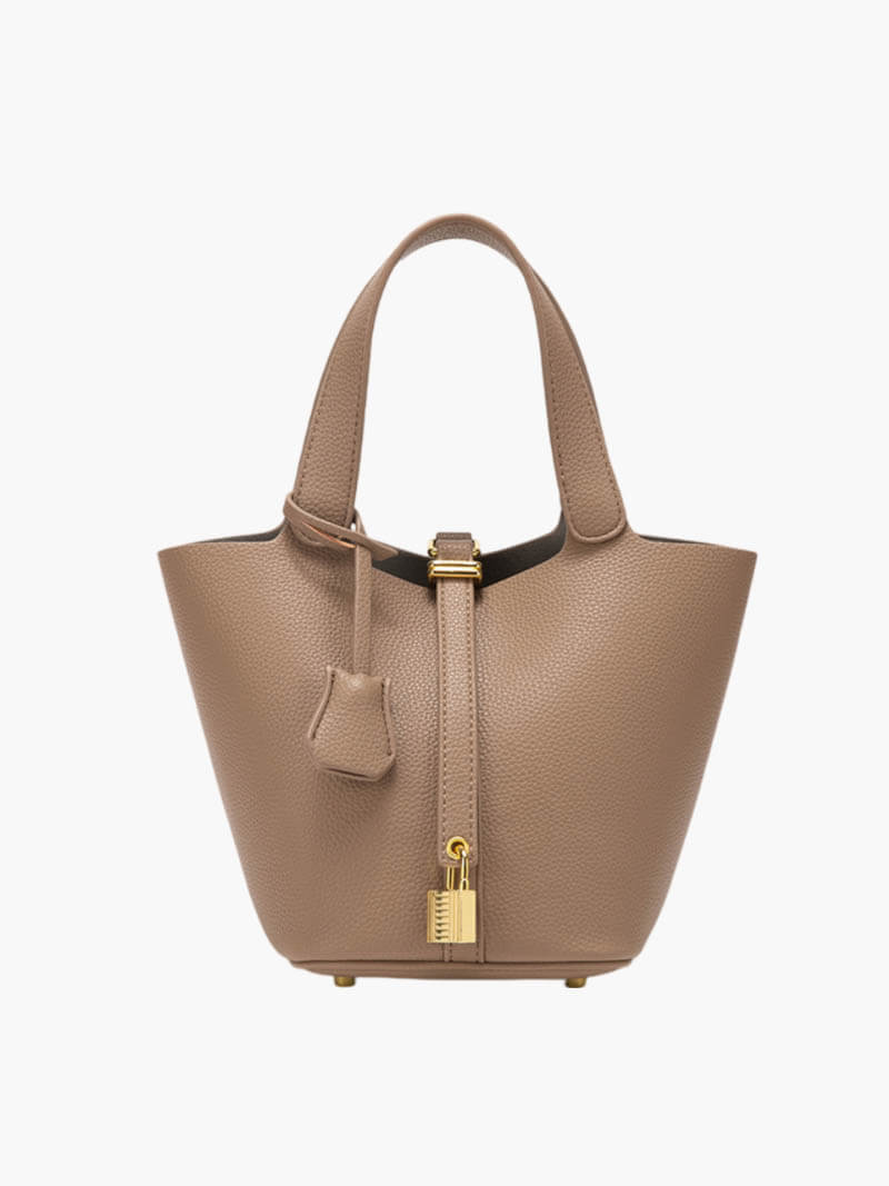 Amara|Borsa a Secchiello in Pelle di Lusso Donna