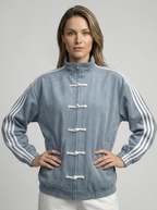 Yumei | Women's Track Jacket with Contrast Stripes