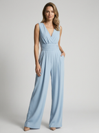 Josephine | Elegant Ærmeløs Jumpsuit Med Vide Ben