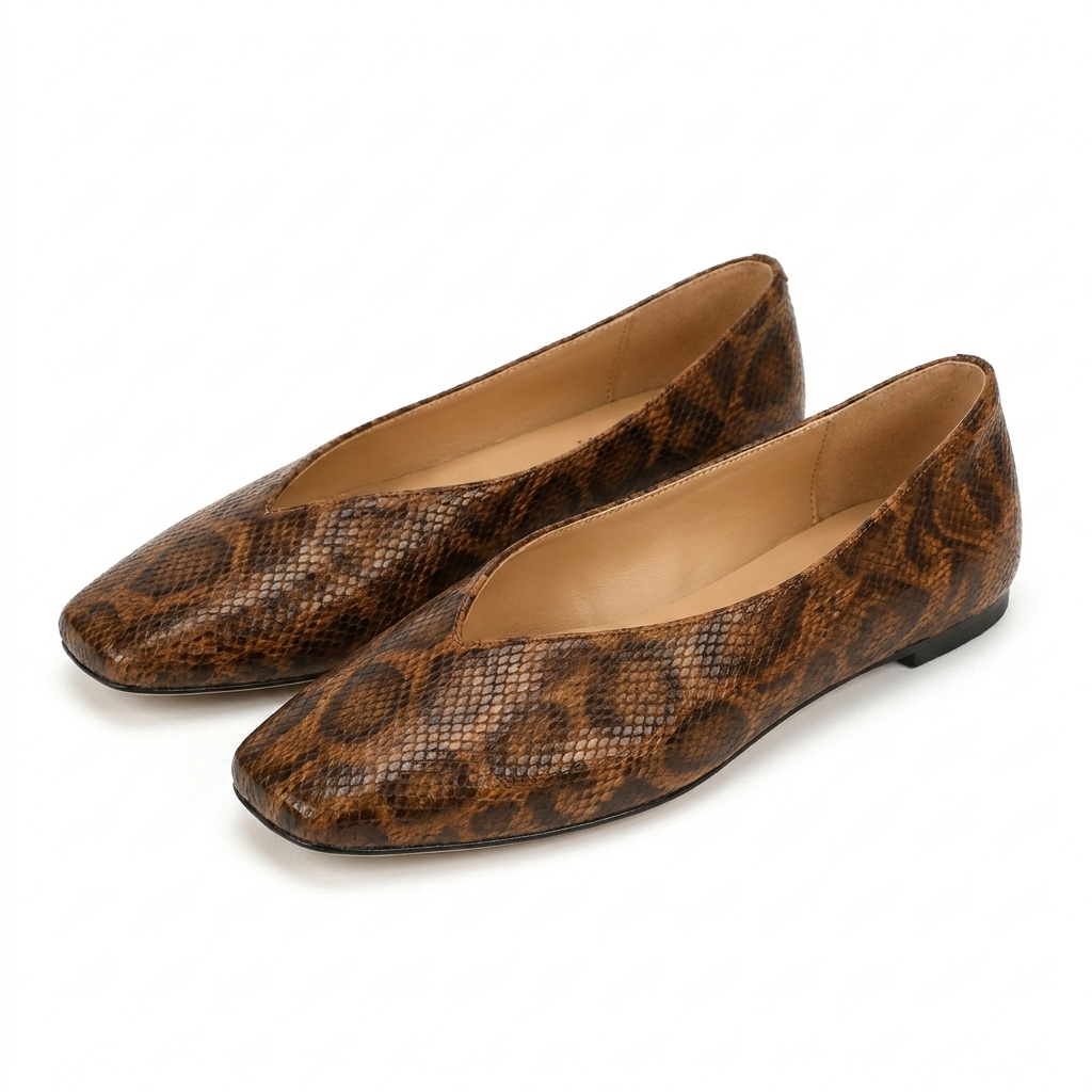 Vale | Leopardprint Ballerina Sko Til Dame