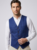 Matteo | Elegant Herre Gilet Med Knaplukning