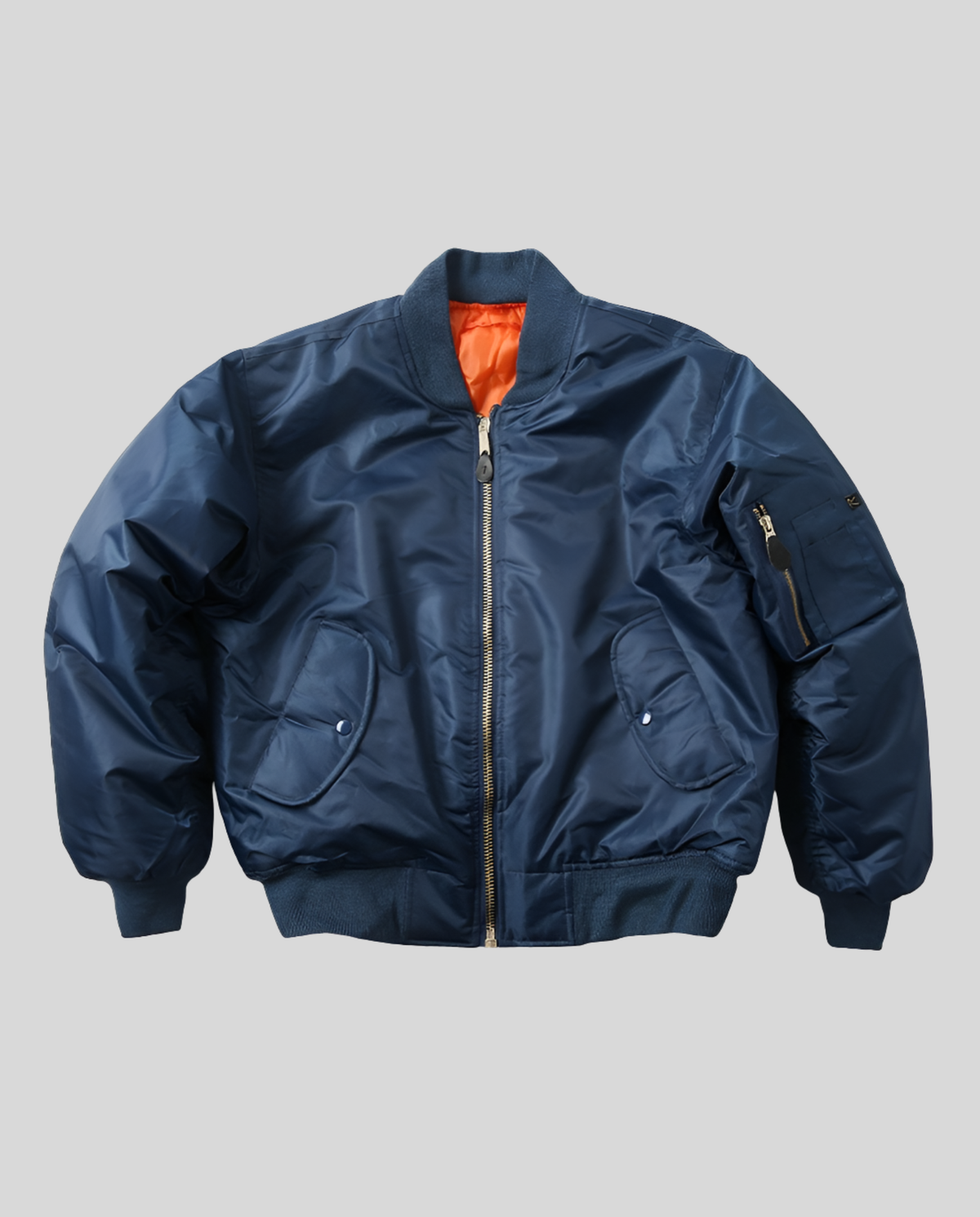Anais | Women's Padded Forest Bomber Jacket with Zipper and Ribbed Edges