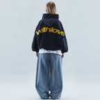 Avery | Unisex oversized hættetrøje med rygprint