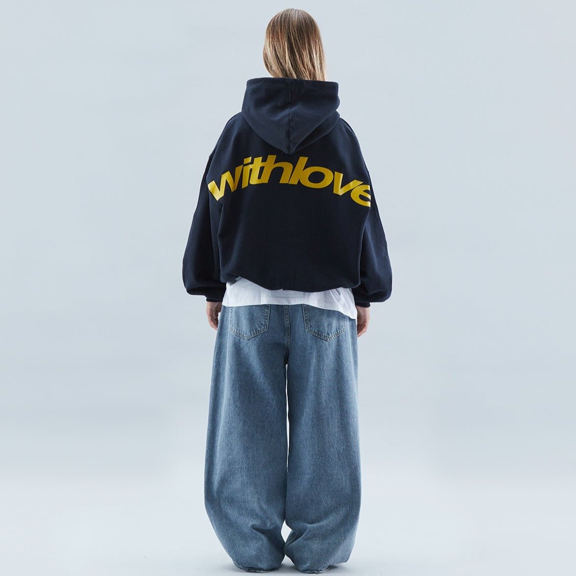 Avery | Unisex oversized hættetrøje med rygprint