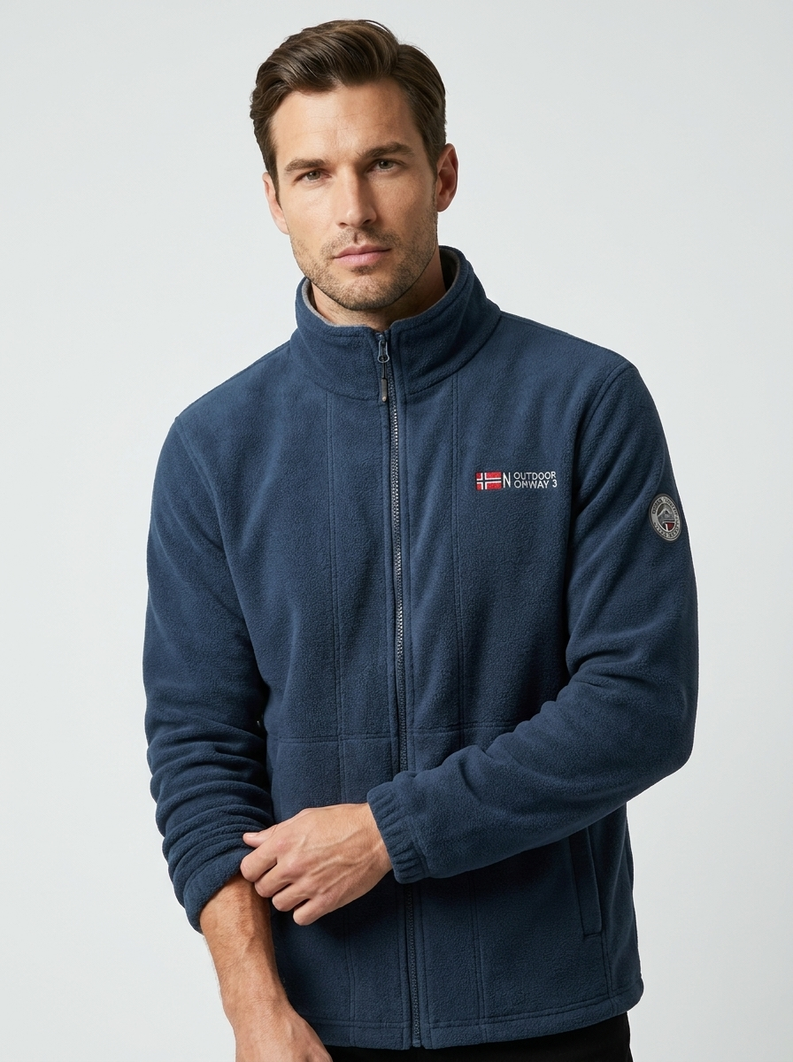 Mikkel | Fleece Jacket with High Collar