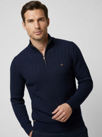 Valentino | Ribstrikket Half Zip Sweater til Herre