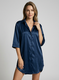 Serena | Satin Natkjole Med Oversized Pasform