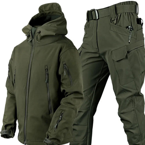 Maxim™ Water- en Winddichte Outdoor Set met Fleecevoering-Groen-2