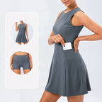 Virelle | Sporty Tennis Kjole Med Indbyggede Shorts