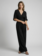 Seraphina | Elegant Jumpsuit with V-Neckline and Defined Waist