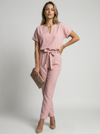 Vivienne | Elegant Jumpsuit med Bindebælte