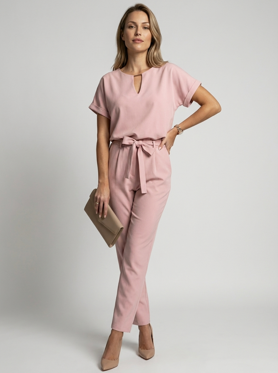 Vivienne | Elegant Jumpsuit med Bindebælte