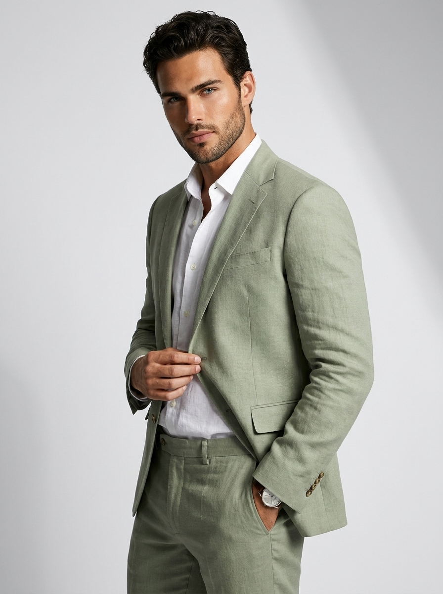 Lucien | Elegant Summer Suit in Linen Look