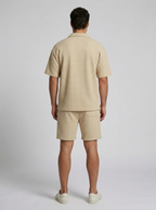 Sven | Waffle Knit Polo and Shorts Set for Men