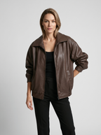 Alessia | Women's Oversized Leather Jacket