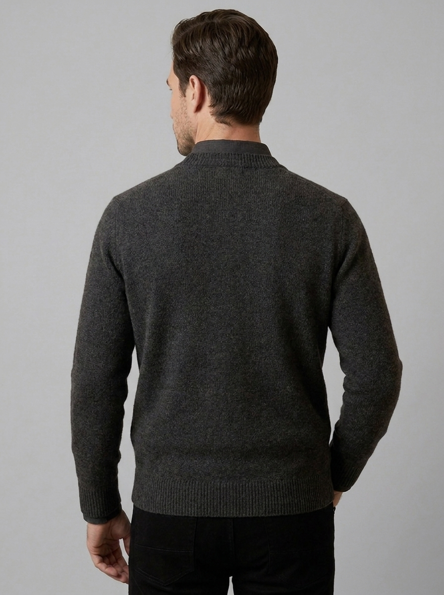 Hugo | Men's V-Neck Sweater in Soft Knit with Ribbed Edges