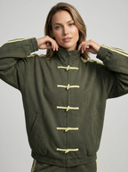 Yumei | Women's Track Jacket with Contrast Stripes