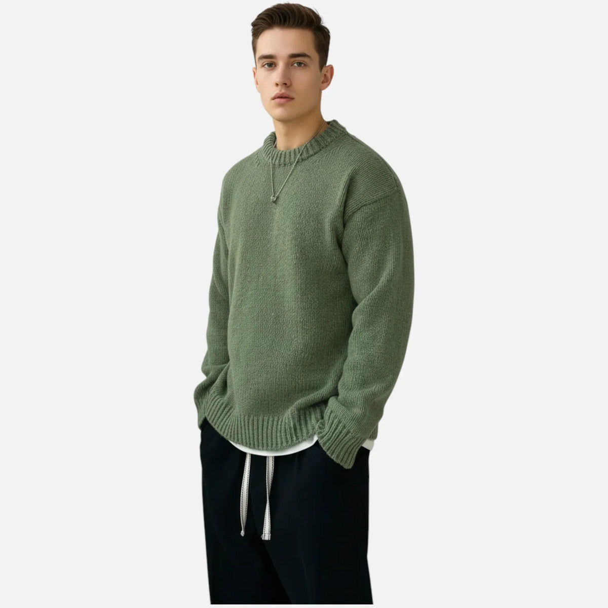 Mikkel | Herre Strikket Pullover Sweater