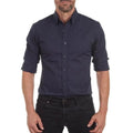 Roberto | Slim Fit Skjorte med Skjult Lynlås til Herrer