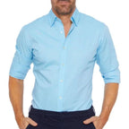 Roberto | Slim Fit Skjorte med Skjult Lynlås til Herrer