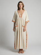 Lunara | Boheme Maxi Dress with V-Neck