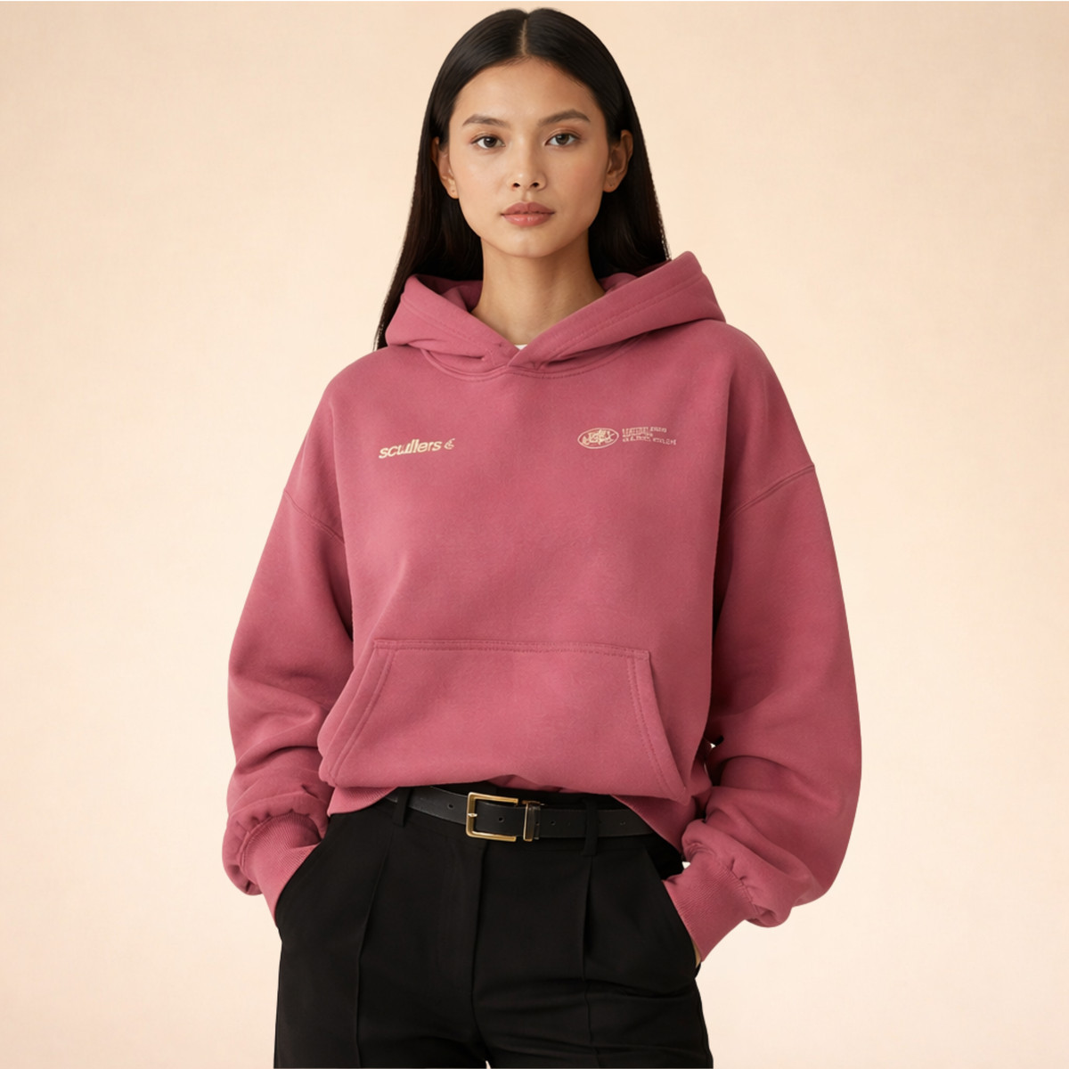 Meline | Dame oversized hoodie i bomuldsblanding