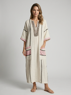 Lunara | Boheme Maxi Dress with V-Neck