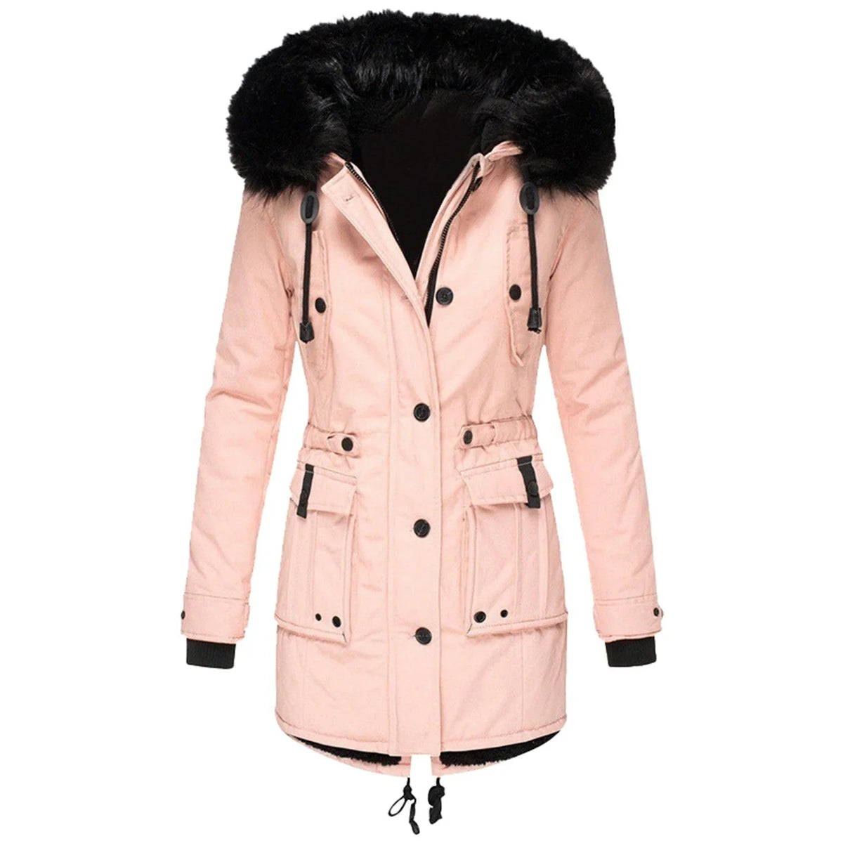 Vela | Dame Parka Med Pelskant