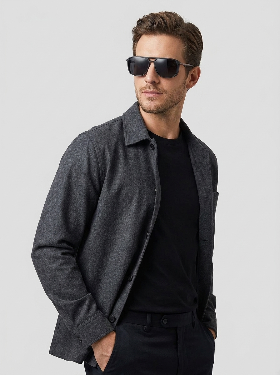 Martin | Polariseret Aviator Solbrille i Robust Design