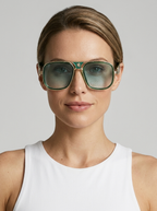Donna | Retro-Glam Pilot Solbrille med Emaljedetaljer