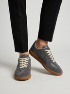 Marcello | Retro Sneakers I Ruskind Og Læder