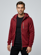 Axel | Herre Hoodie Med Lynlås Og Hætte