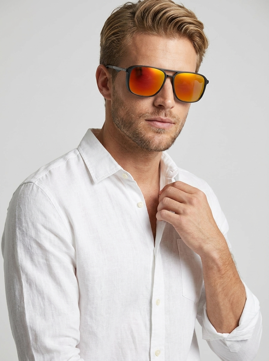 Martin | Polariseret Aviator Solbrille i Robust Design