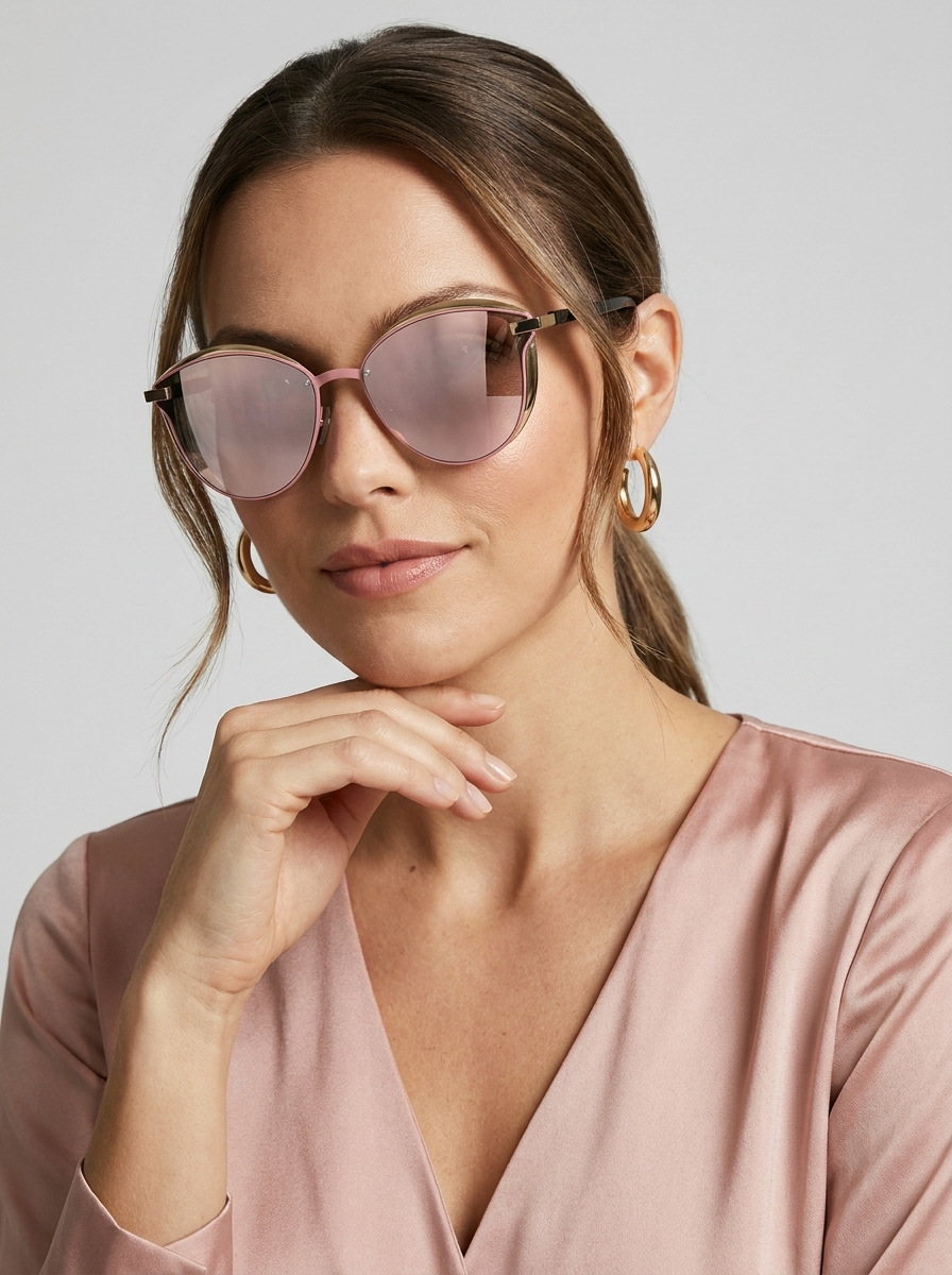 Jasmine | Cat Eye Solbriller med Spejlglas