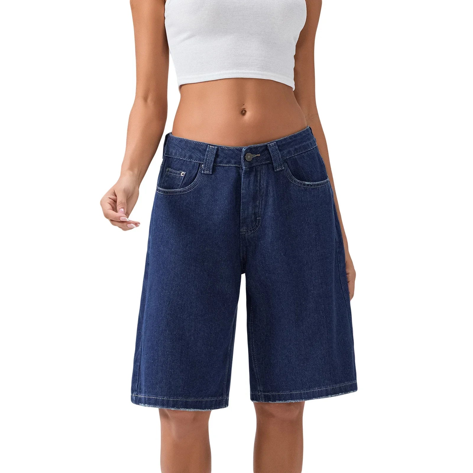 Denara | Denim Shorts Med Løs Pasform Og Vintage Look