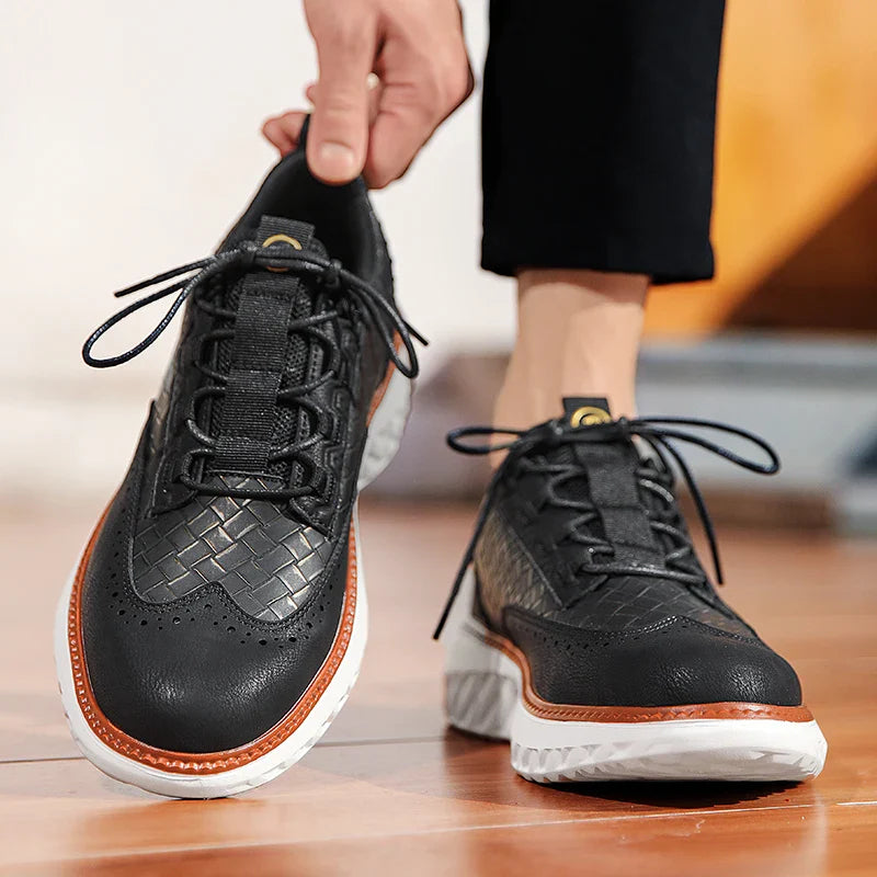 Alviero | Zapatos Ergonómicos para Hombre con Estructura Trenzada