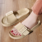 Velura™ | damer EVA-sandaler med bred rem og spænde | lette vandafvisende slip-ins med blød støddæmpning og skridsikker sål