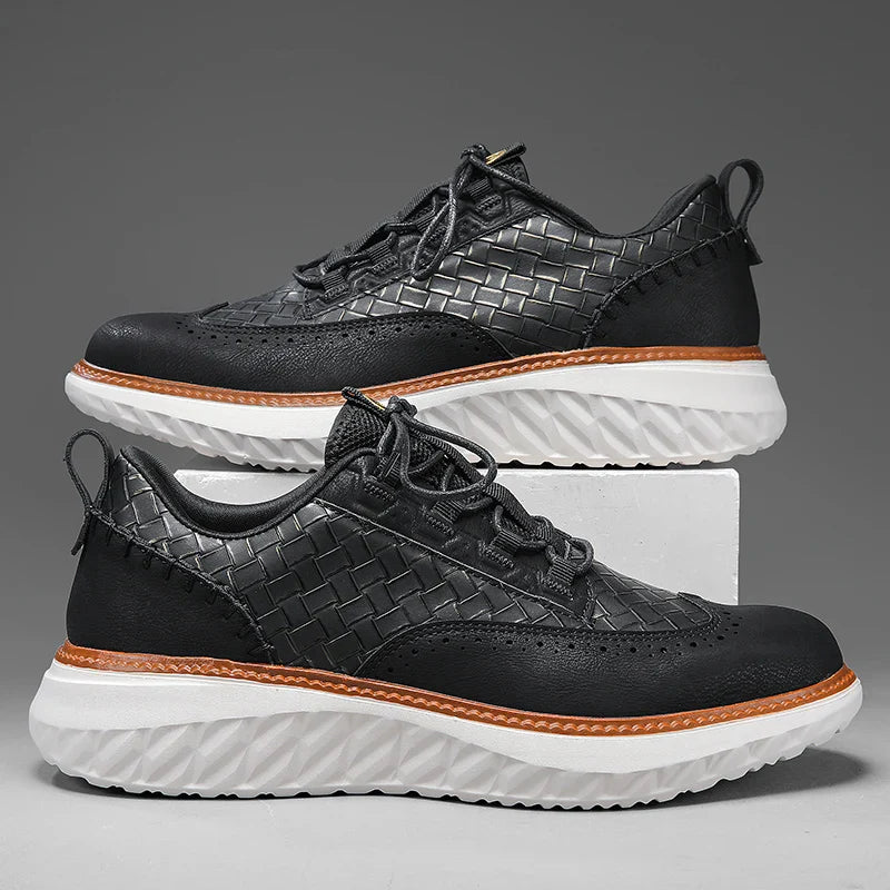 Alviero | Zapatos Ergonómicos para Hombre con Estructura Trenzada