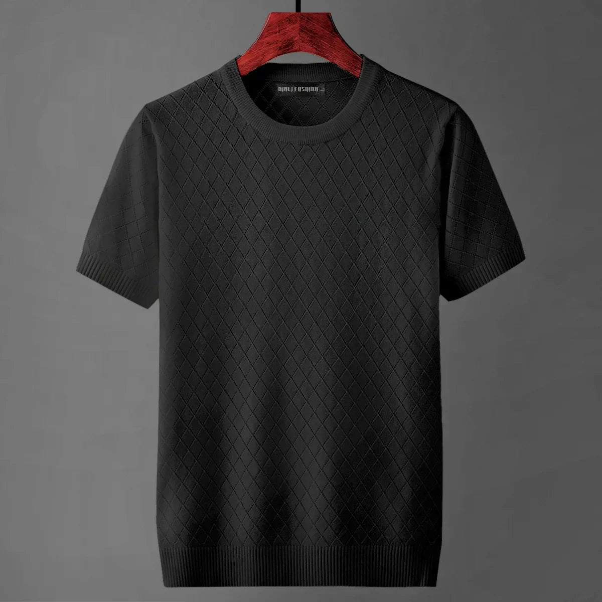 Ernesto™ | Camiseta de Punto de Verano para Hombre con Patrón de Cuadros y Diseño Transpirable | Camiseta Ligera
