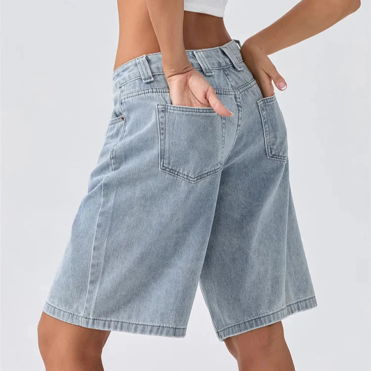 Denara | Denim Shorts Med Løs Pasform Og Vintage Look