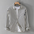 Leon | Stribet Casual Skjorte Herrer