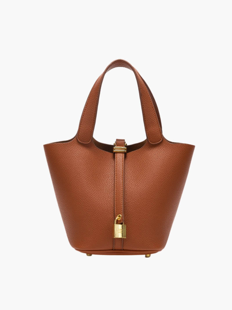 Amara|Borsa a Secchiello in Pelle di Lusso Donna