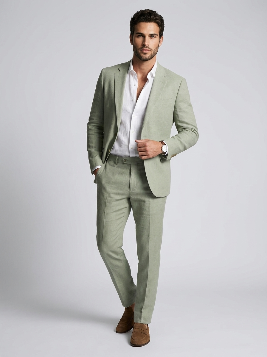 Lucien | Elegant Summer Suit in Linen Look